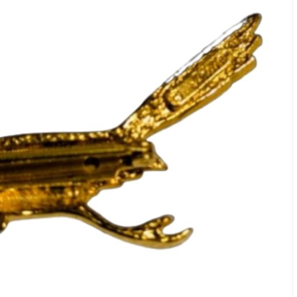 J Ritter Turquoise Eye Roadrunner Brooch - Picture 2 of 4